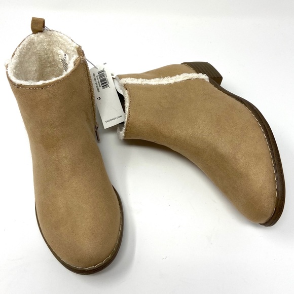 Old Navy Lined Booties Booties girls size 13 - Picture 2 of 7